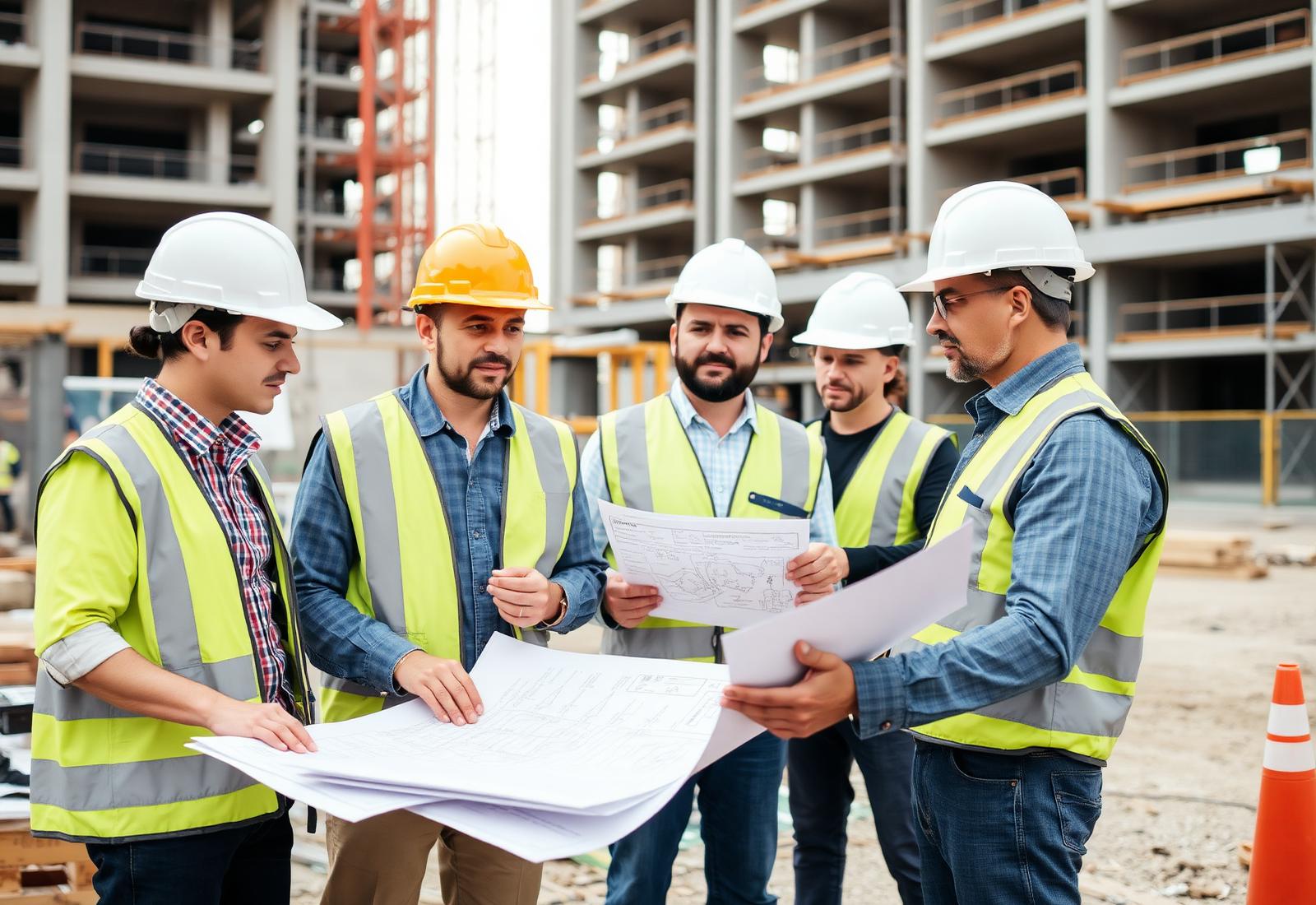 Il team di Casa Futura in cantiere